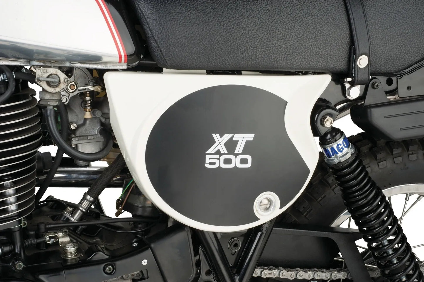 Replica Clean White Side Cover - Left - XT500 '80-