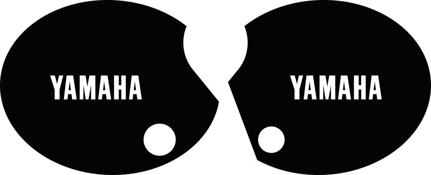 Side Cover Decal Set 'YAMAHA' - White Lettering - XT500