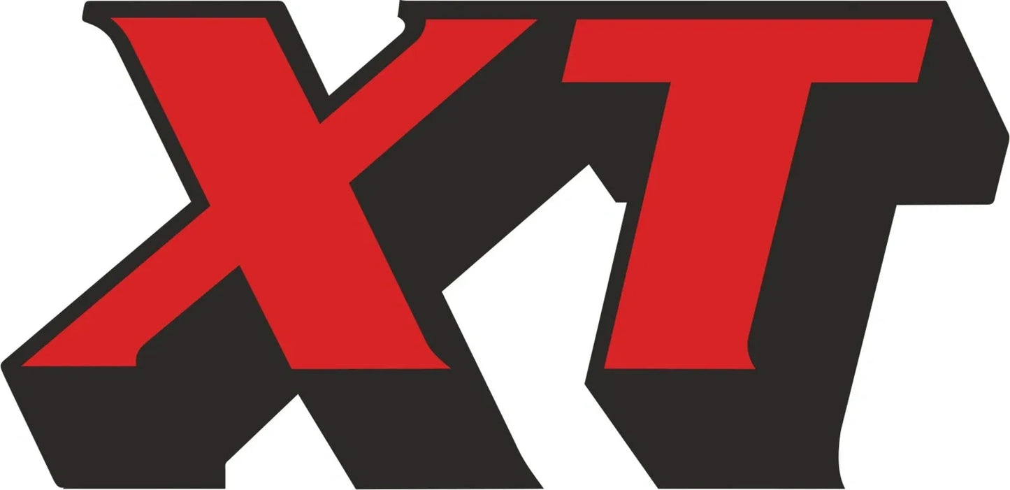 Fuel Tank/Side Cover Decal/Logo - 'XT' Red/Black - XT250 XT400 Universal