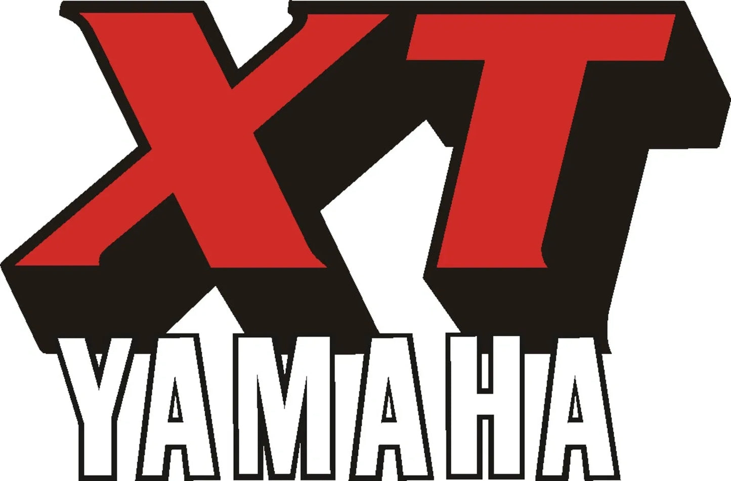 Tank Decal - 'XT YAMAHA' - Red/Black/White - XT500 '79