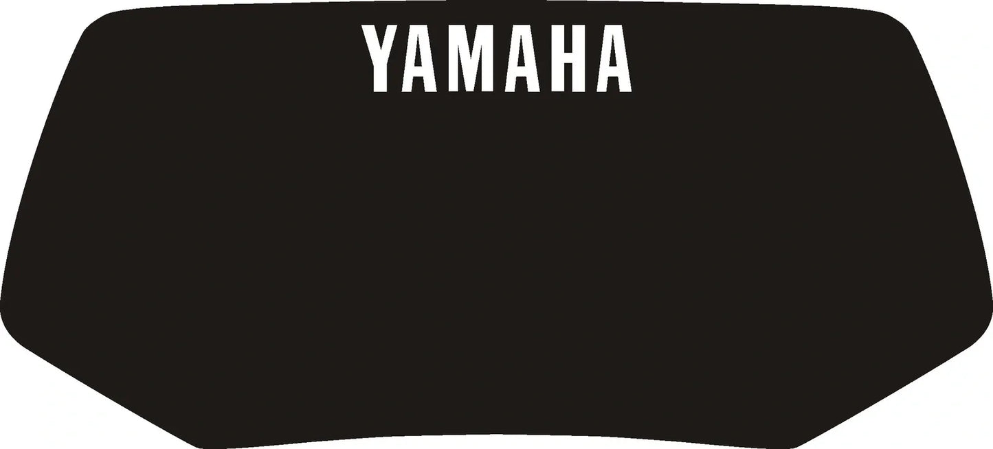 Head Light Fairing Decal - Black with White YAMAHA Logo - HD Quality - TT600 -'89