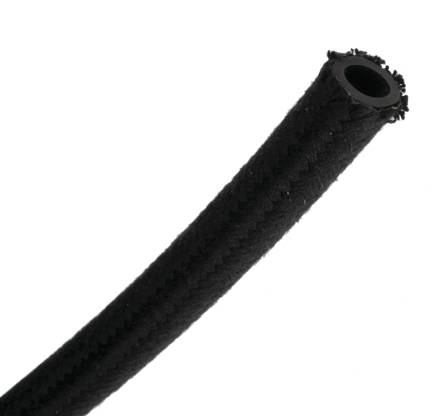 Fuel Line/Hose - Textile Outer - 8mm I.D. / 13mm O.D. - Black - Universal