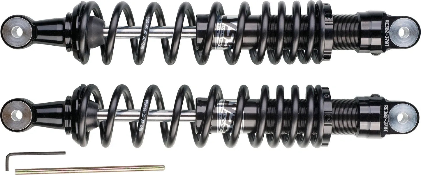 YSS Ecoline Rear Shocks - 1 pair - Black Edition - 370mm - XT500 TT500