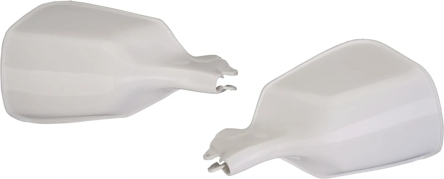 Vintage Hand Guards - for Drum Brake - White, 1 Pair LH/RH - XT500 XT600 XT550 XT250 XTZ TT500 TT600 XT350 Universal