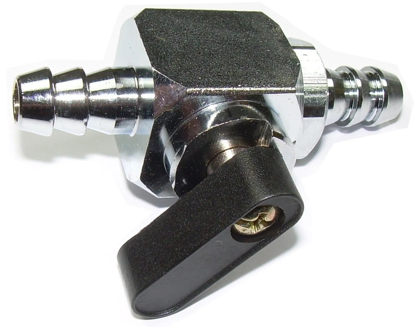 Inline Fuel Petcock w/ Ball Valve - for 8mm ID Fuel Line - ON/OFF - XT500 TT500 SR500 Universal Application