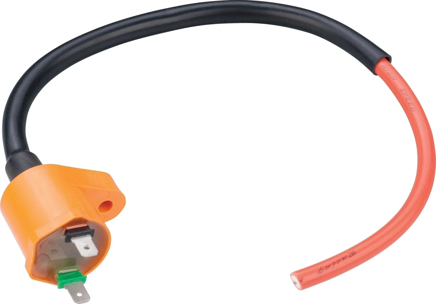 Ignition Coil - with Flexible Silicone Ignition Cable (0.2 Ohm, 6.3 mm Blade - XT550 TT600 TT600S/E XT600 XT600K