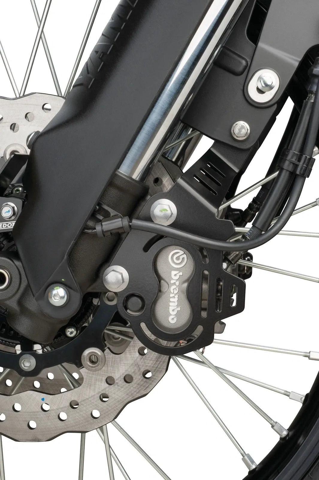 KEDO Front Brake Caliper - Protector/Cover - Set - Stainless Steel Black Coated - T700 Ténéré700 (XTZ690)