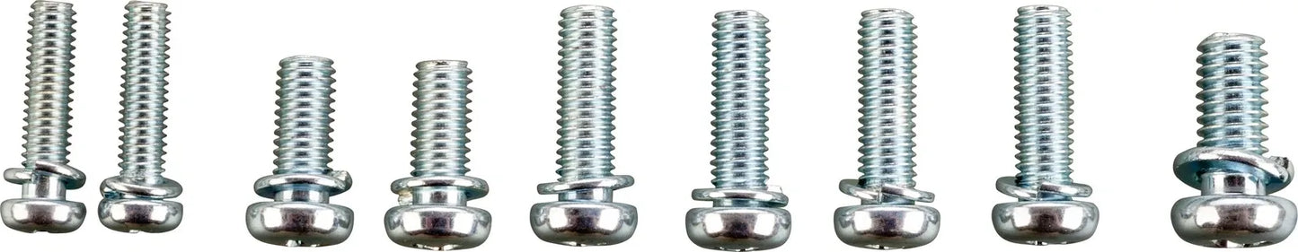 Replica Carburetor Screw Set - Galvanized Phillips Head Screws - Japanese Head Diameter with PH Drive - Mikuni VM32 Carburetor - XT500 TT500