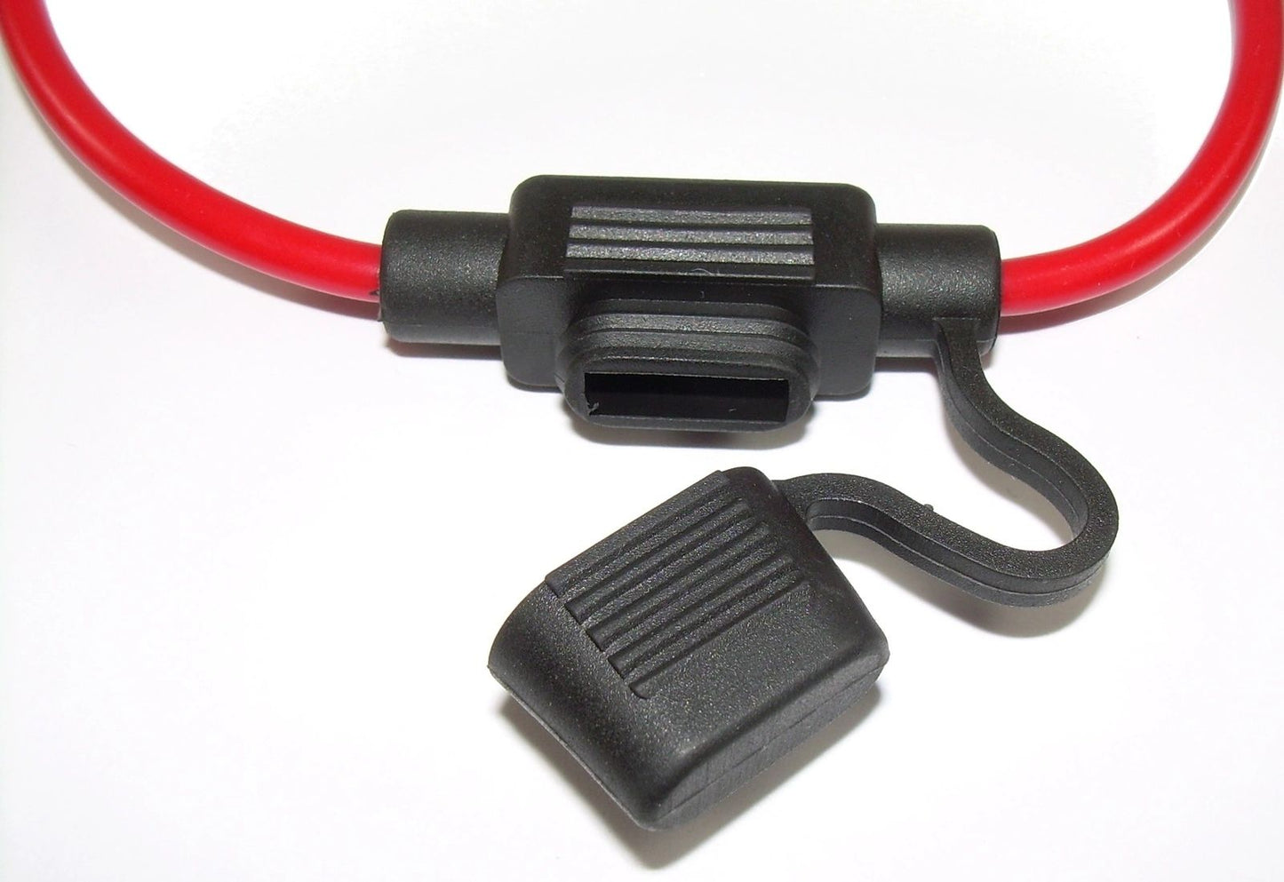 Mini Inline Blade Fuse Holder - 3 qmm/140mm/Waterproof, without Fuse - XT500 TT500 SR500 Universal