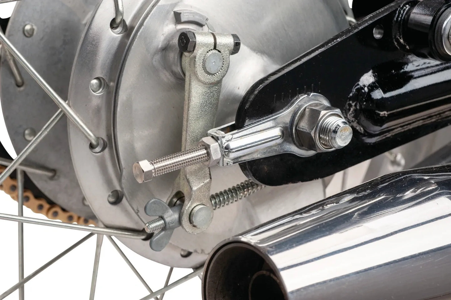 Swingarm Chain Tensioner Bolt Set - Stainless Steel - XT500 TT500 SR500 SR400