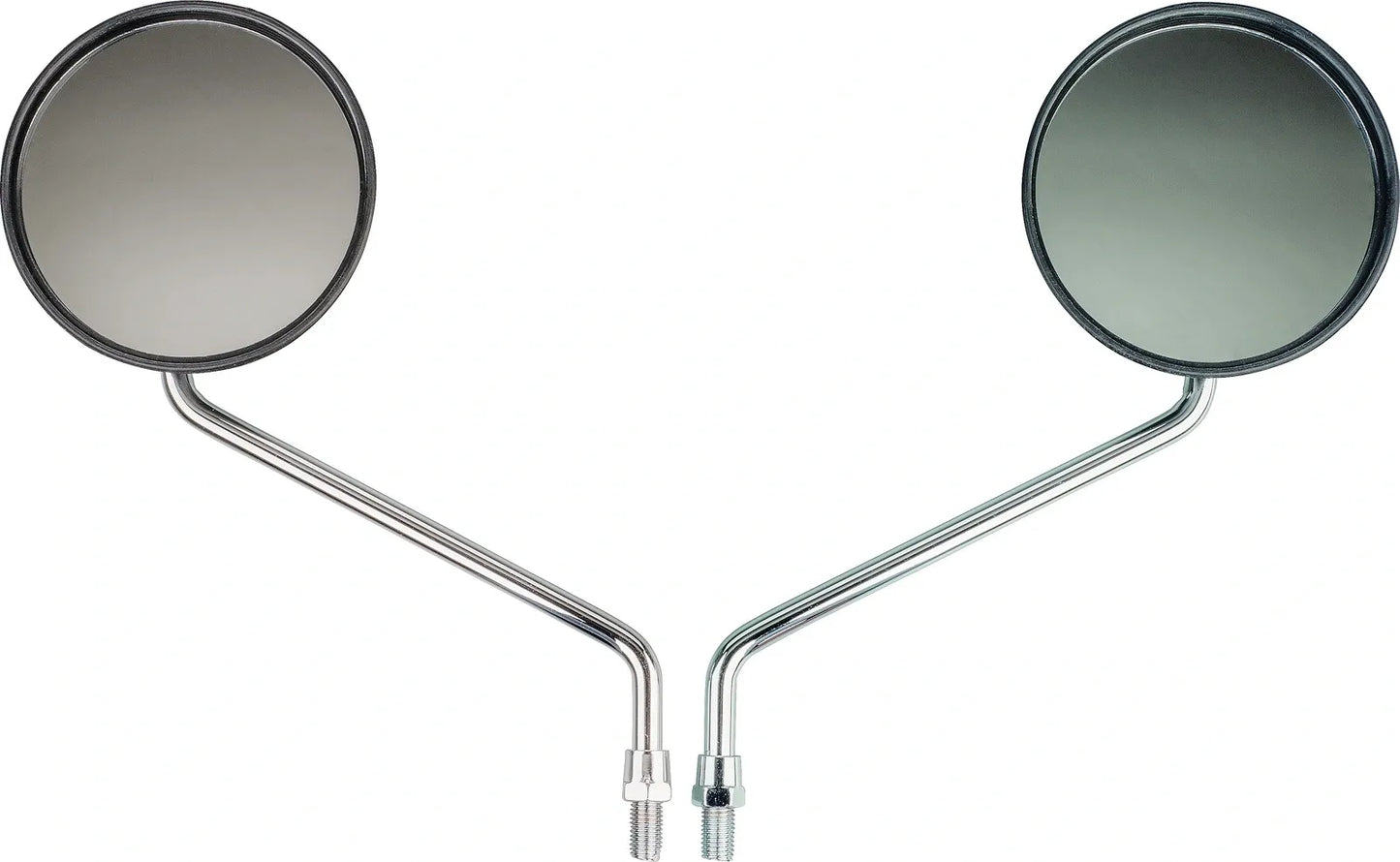 Black/Chrome Mirror Set - XT500, XT550, XT250 XT600 Various YAMAHA Universal
