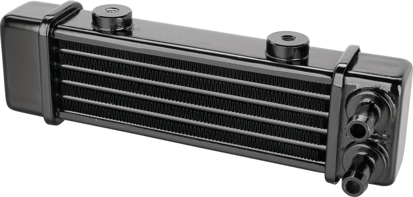 Jagg Oil Cooler - 6 Row - Black - 'Slim' - XT500 TT500 SR500 Universal