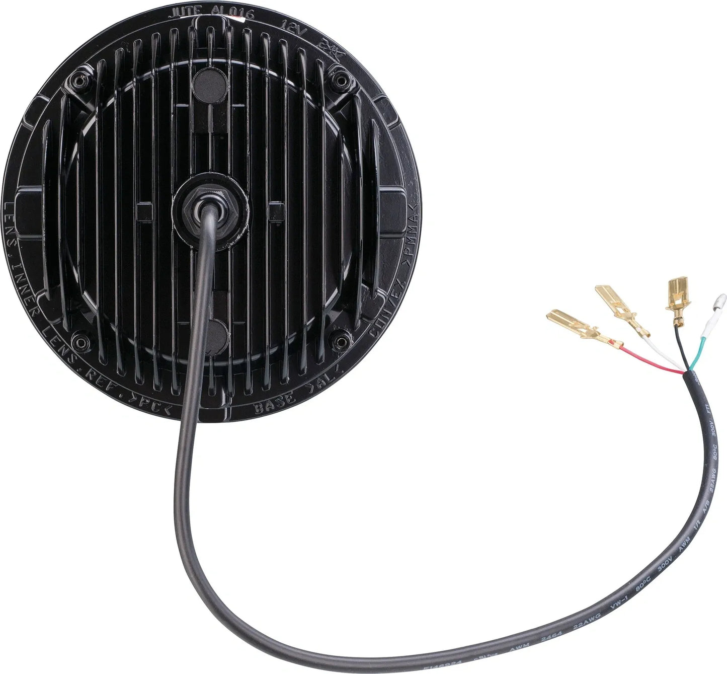 12V DC LED Headlight Insert with High/Low Beam and Parking Light Function, H4 Connection - Black - Universal