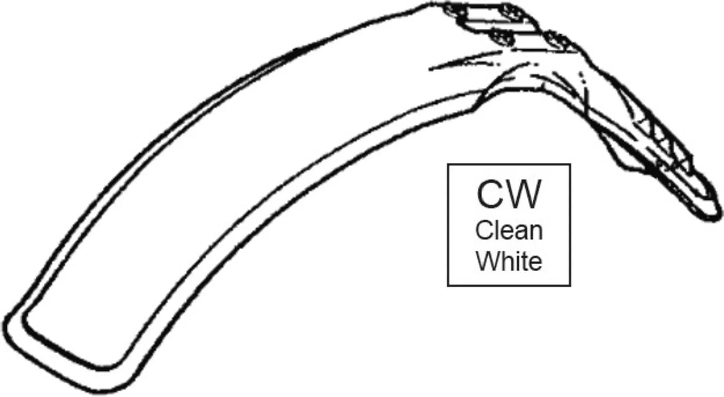 Replica Vented Front Fender 'Clean White' - XT350 XT550 XT600 XT600Z