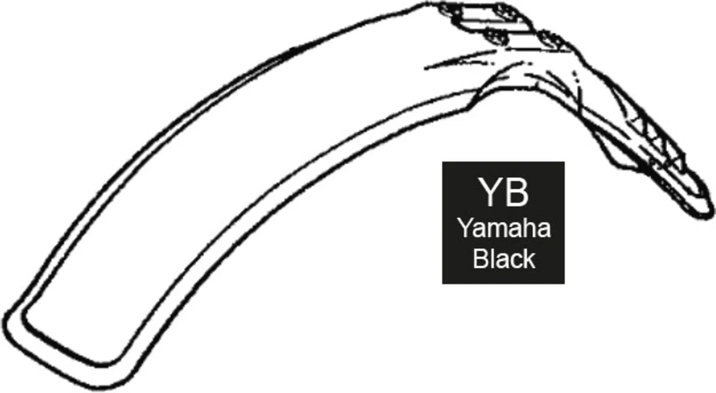 Replica Vented Front Fender 'YAMAHA Black' - XT350 XT550 XT600 XT600Z