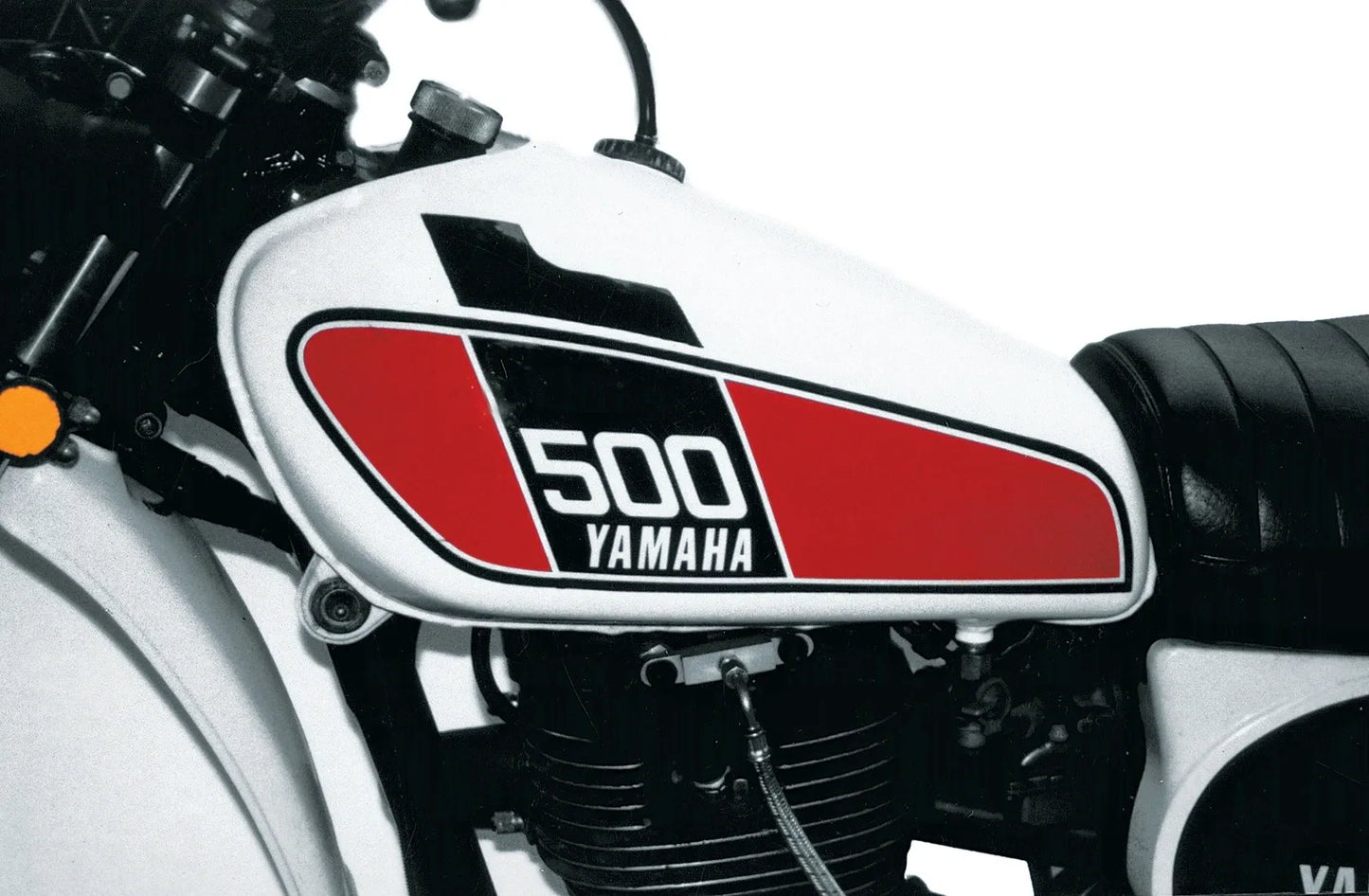 Fuel Tank Decal Set - 1976 - Black Red - XT500 TT500