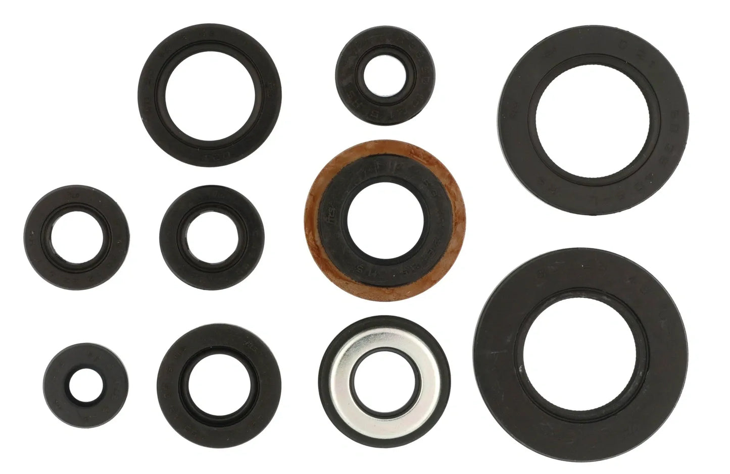 Engine Shaft Seals - Complete Kit, 10 Pieces - SR250 XT250