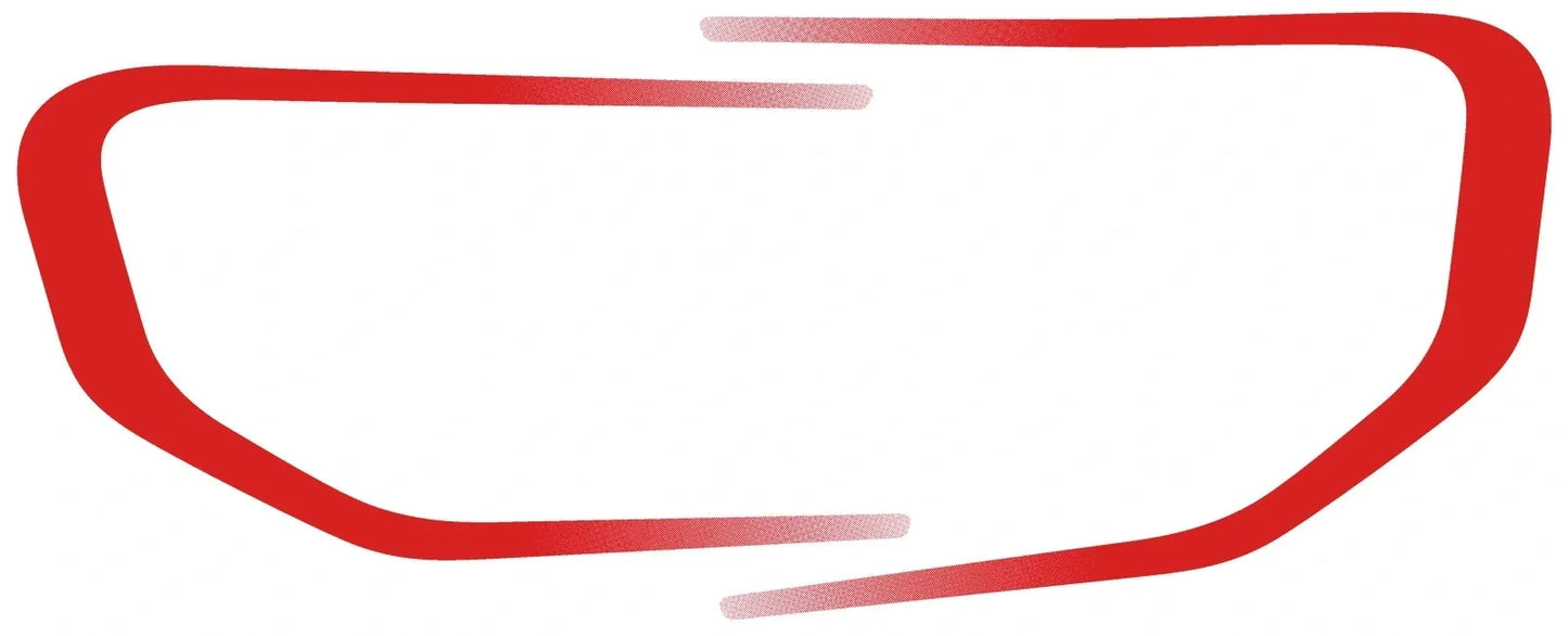 Side Cover Decal Set - Red with White Gradient, 1 pair RH/LH - XT600 '87-'89