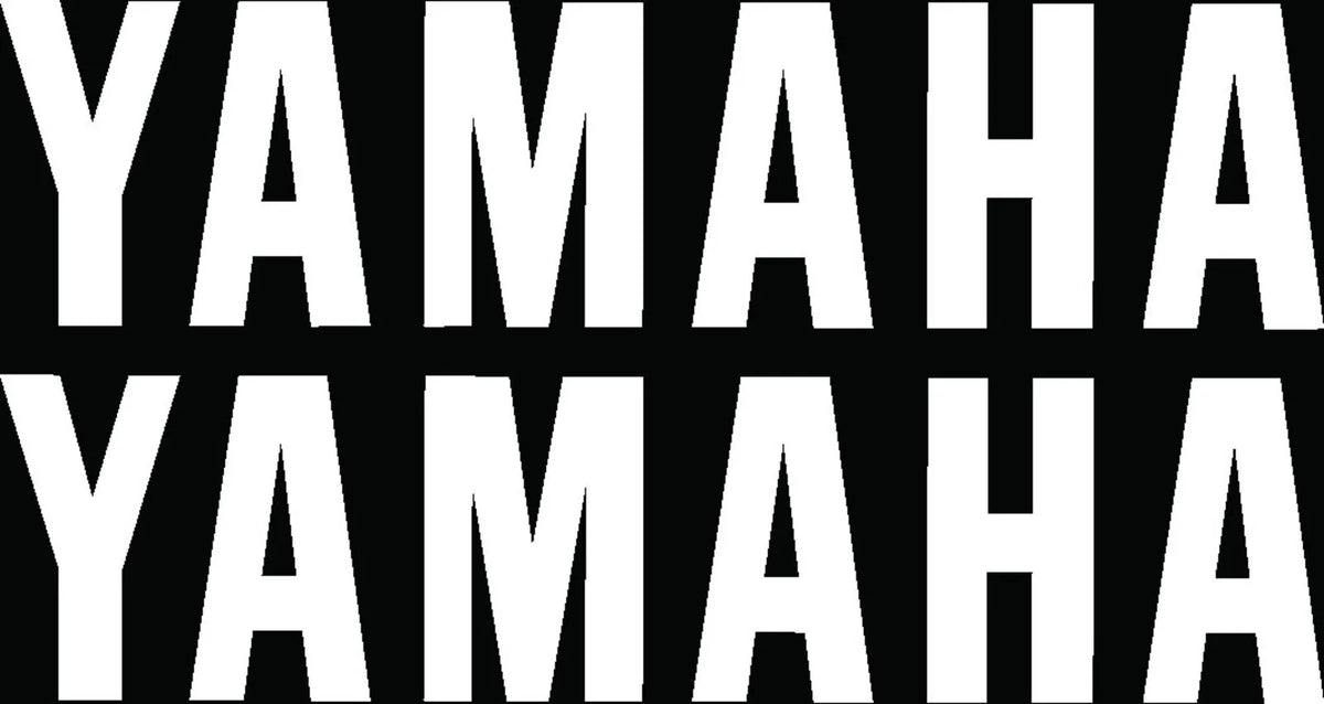 *NEW ITEM* YAMAHA Decal Set - White - for Side Cover/Fuel Tank - XT250 Universal