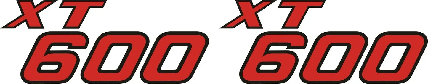 Side Cover Decal Set - Red/Black - LH + RH (Pair) - XT600Z XT600