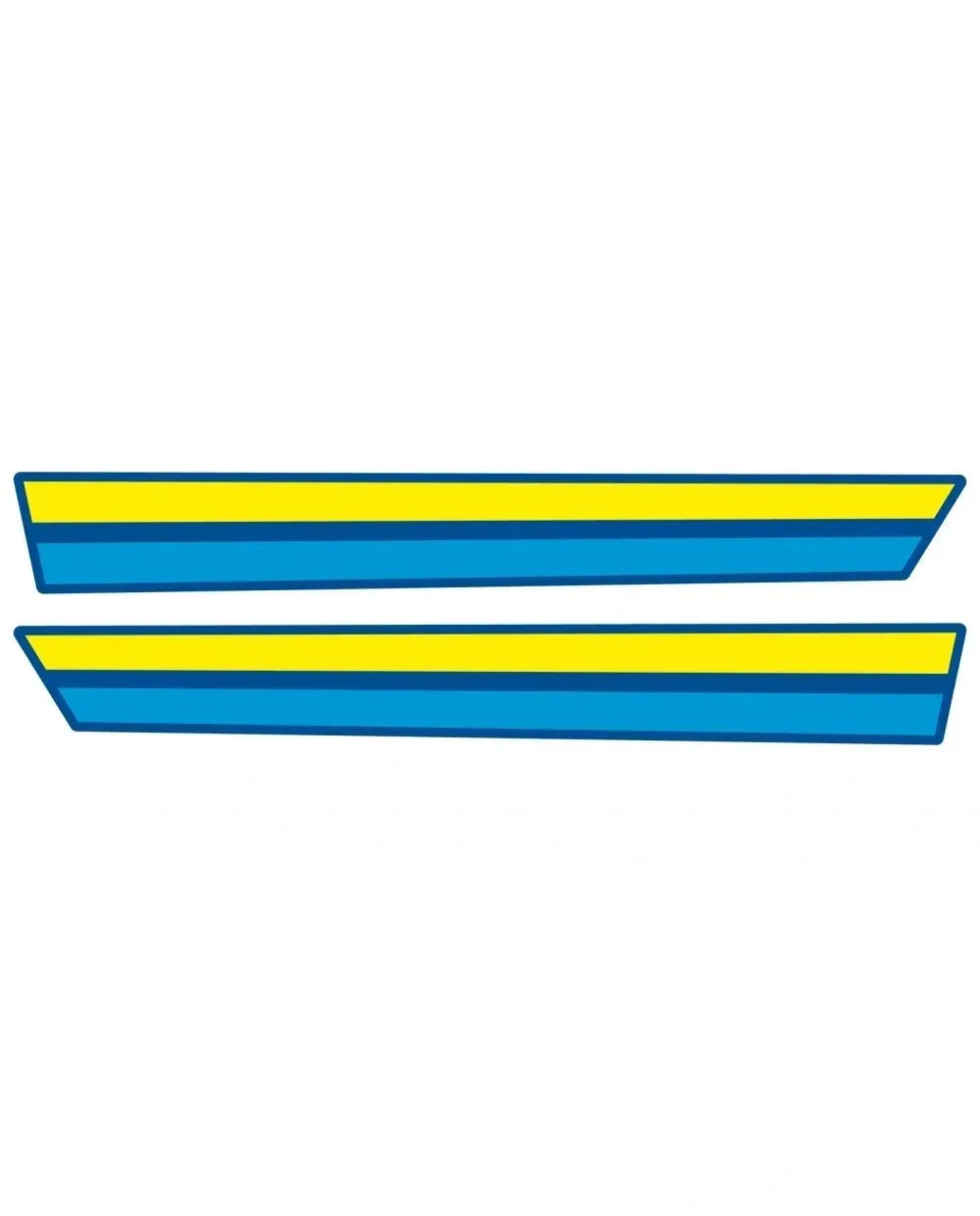 *NEW ITEM* Side Cover Decals, 1 pair LH/RH - Blue/Yellow/Blue - XT600Z
