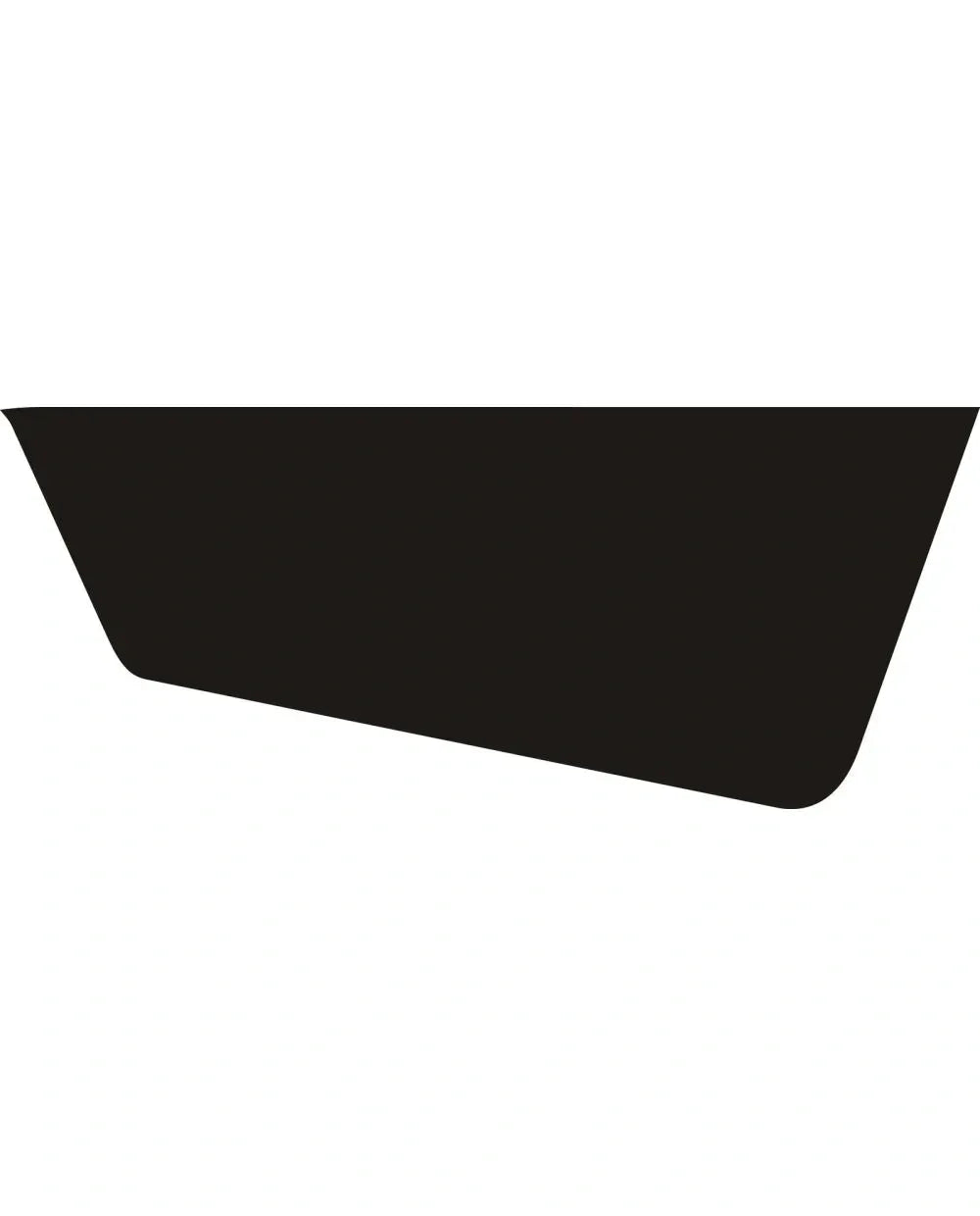 Side Cover Decal - 'Black Corner' - for Right Side Cover - XT600Z '86-'87