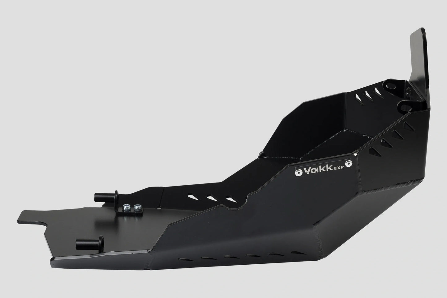 Yakk EXP -Skid plate - Satin Black - Aluminum - Husqvarna 701 Supermoto/Enduro (16-25), KTM SMC 690 R (19-25), KTM Enduro 690 R (19-25), Gas Gas 700 ES/SM (22-25)