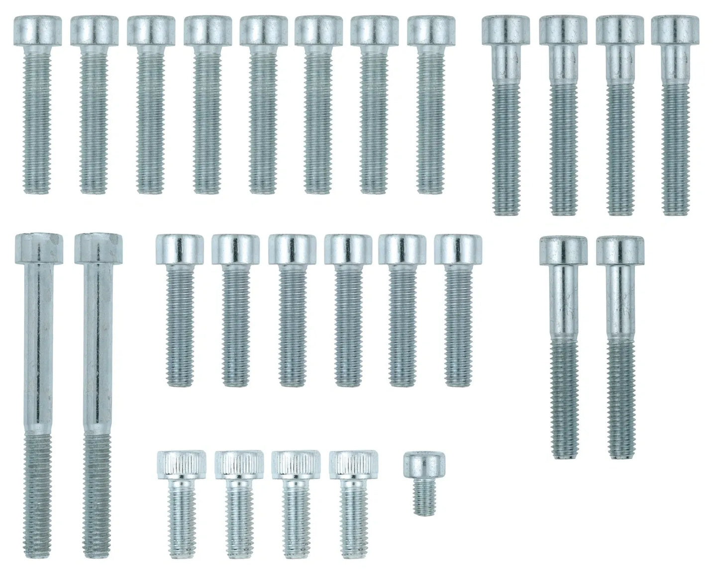 Engine Bolt Set - Allen Screws for Crankcase Cover - Zinc Coated - XT500 TT500