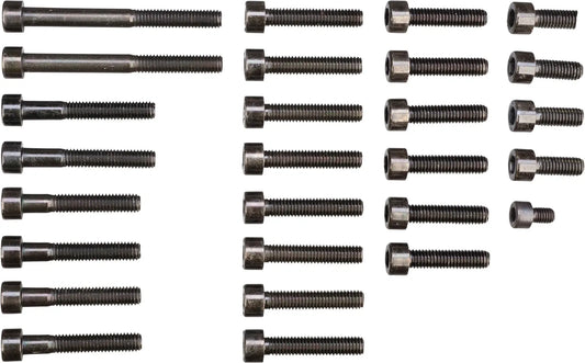 M6 Allen Bolt Set - Allen Bolt Set - for Engine Covers - Black Zinc-coated - TT500 XT500