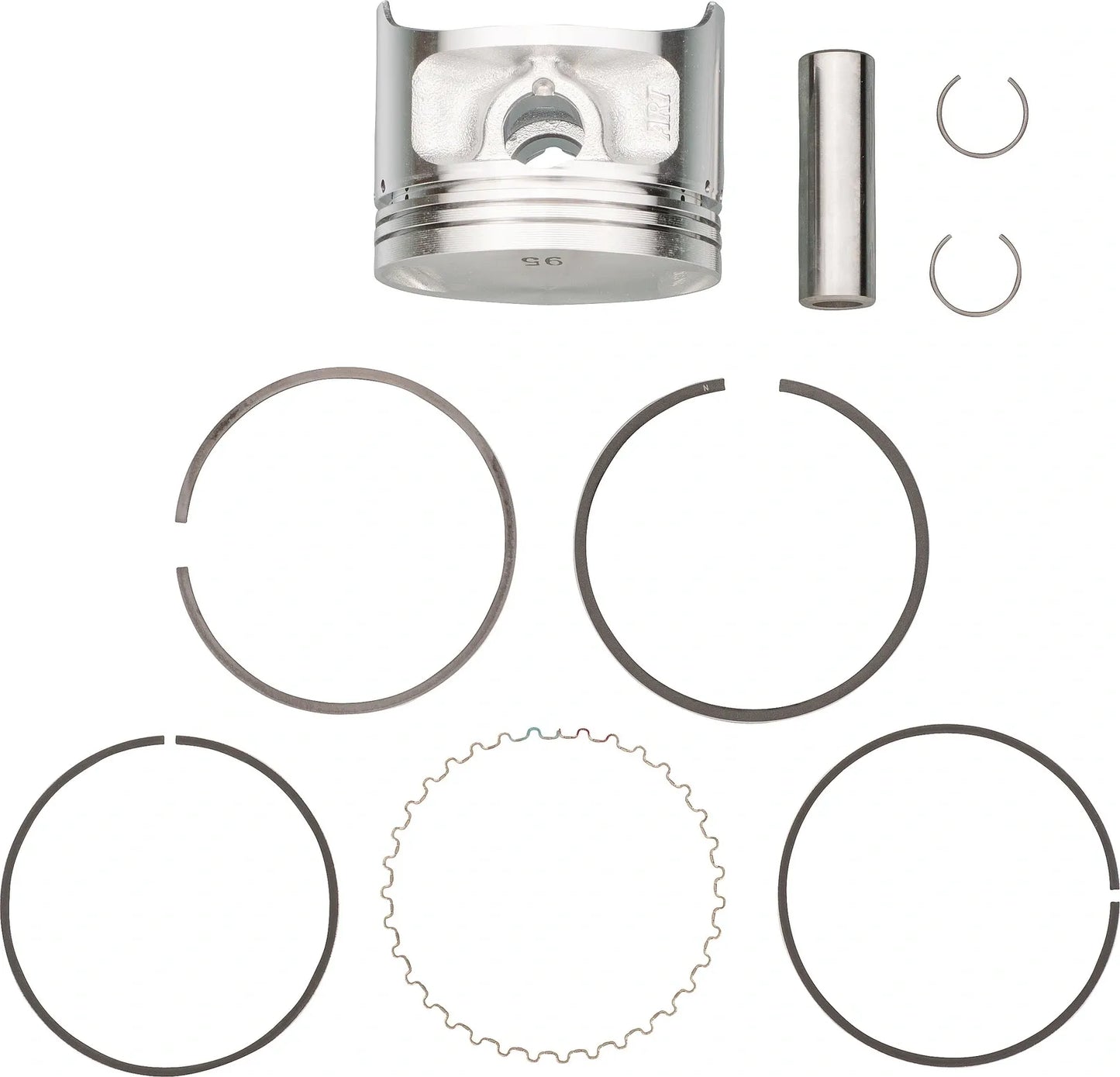 OEM YAMAHA - Piston/Piston Rings/Piston Pin/Circlips - Set (STD, 87.00mm) - TT500 SR500 XT500