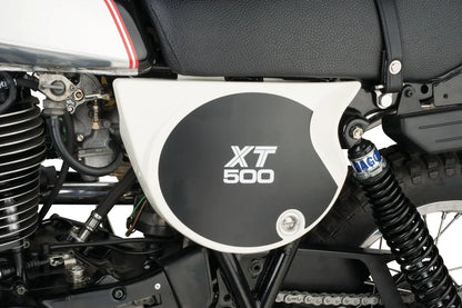Replica Clean White Side Cover - Left - XT500 '80-