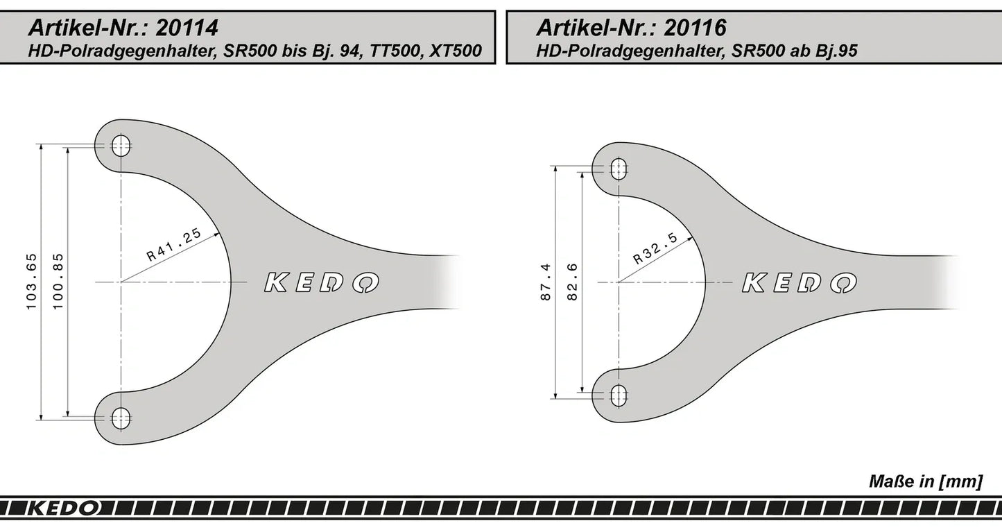 HD Flywheel Holder Tool - Uses Swingarm Nut as Support - XT500 TT500 SR500 SR400