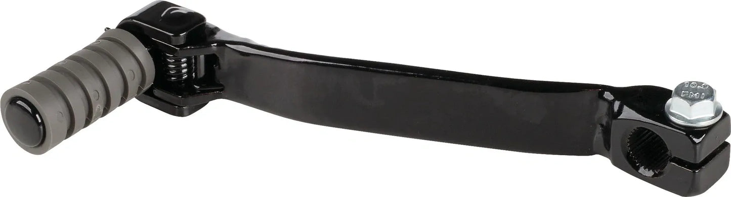 Gear Lever, Foldable/Hinged - Black coated Steel, Gray Shift Rubber - TT500 XT250 XT500 XT550
