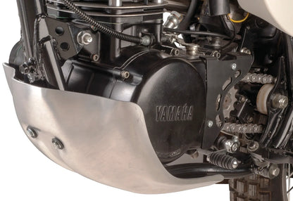 Aluminum Engine Guard/Skid Plate - Polished - 3mm Thick - XT500 TT500