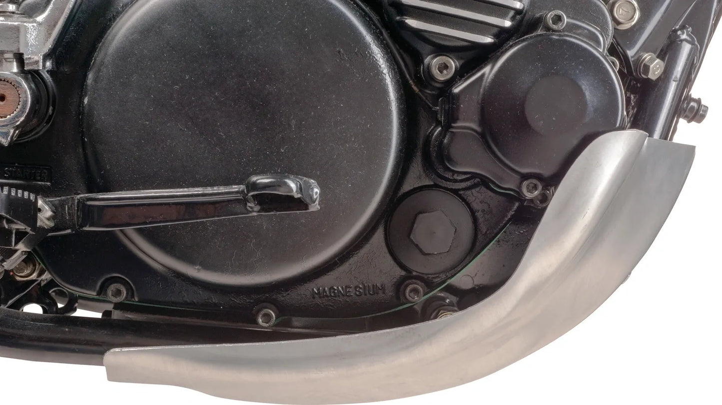 Aluminum Engine Guard/Skid Plate - Polished - 3mm Thick - XT500 TT500