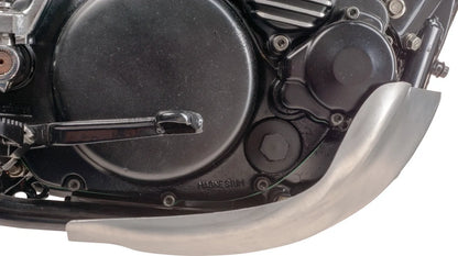 Aluminum Engine Guard/Skid Plate - Polished - 3mm Thick - XT500 TT500