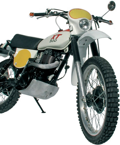 Aluminum Engine Guard/Skid Plate - Polished - 3mm Thick - XT500 TT500