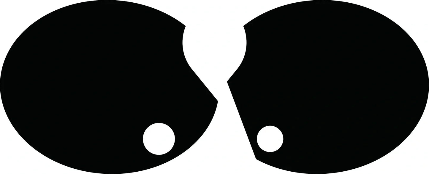 Side Cover Decal Set - Black Background - No Lettering - XT500 '76 -'79