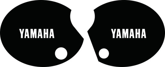Side Cover Decal Set 'YAMAHA' - White Lettering - XT500