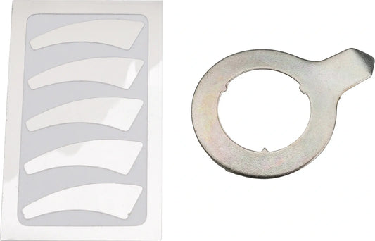 Rear Brake Cam Wear Indicator - Decals/Labels - Silver - XT500