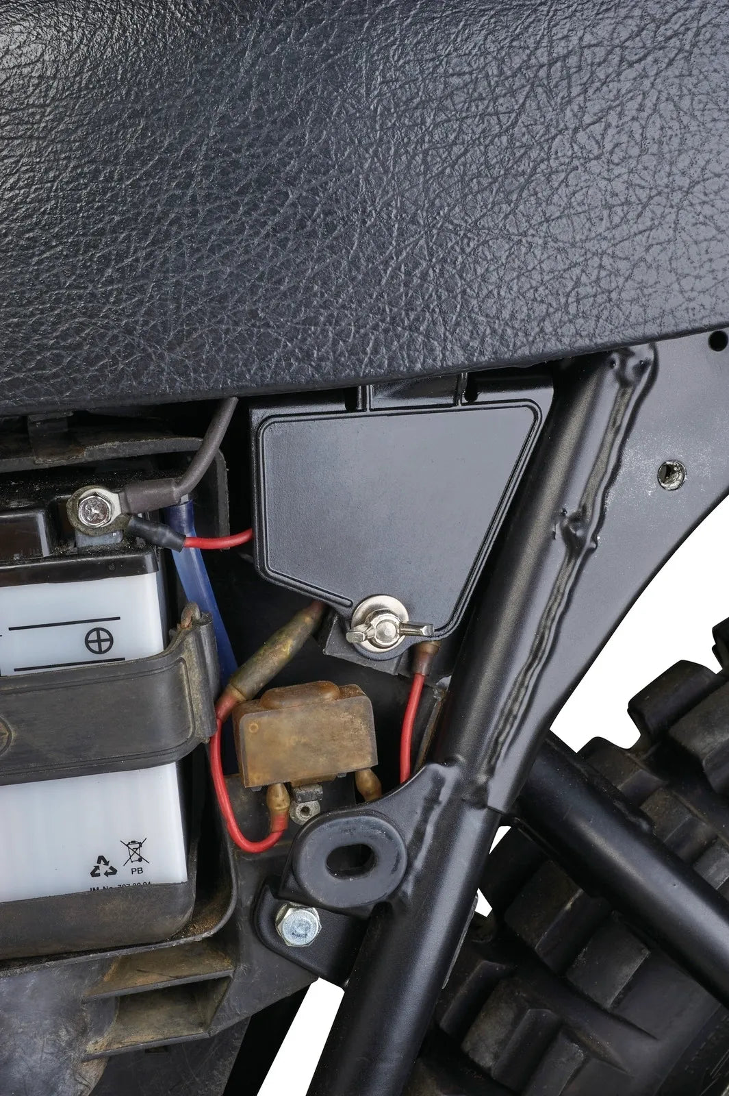 Tool Box Cover - ABS Black Plastic - with Hardware - XT250