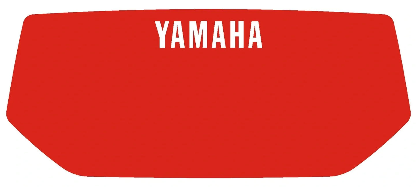 Head Light Fairing Decal - Red with White YAMAHA Logo - HD Quality - XT600 -'86