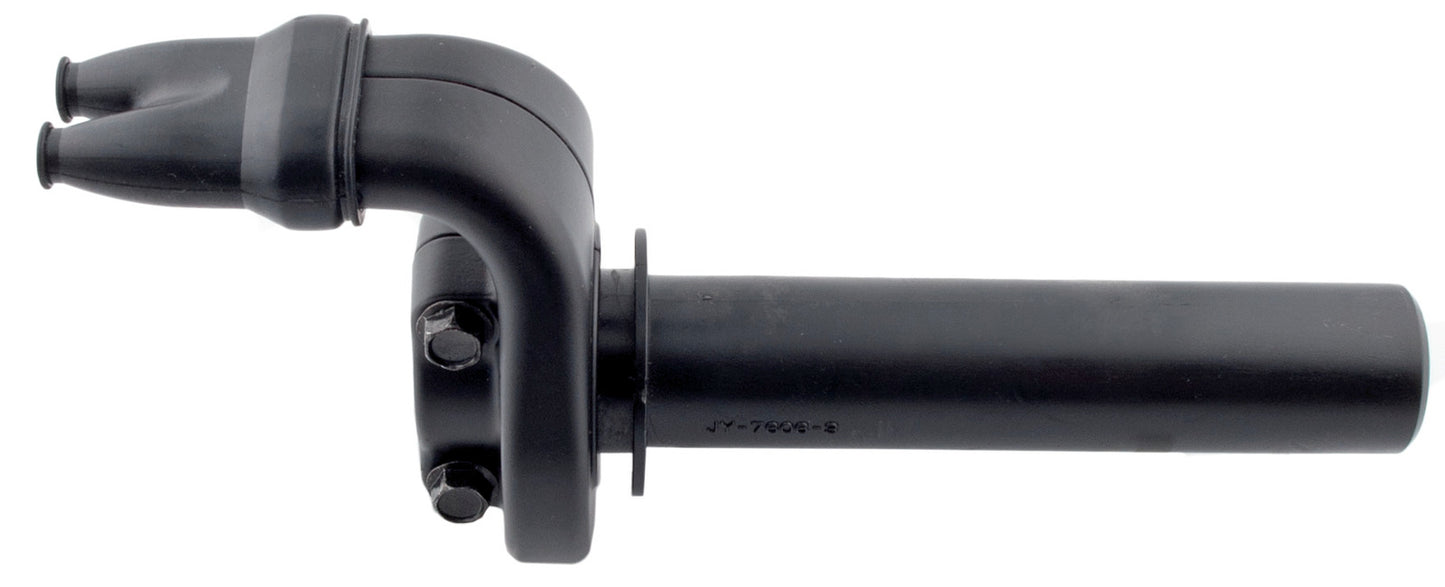 Throttle Tube Assembly - Black - (opens throttle medium-fast/domino replica) - TT500 SR500 XT500 Mikuni TM36/40 Universal application