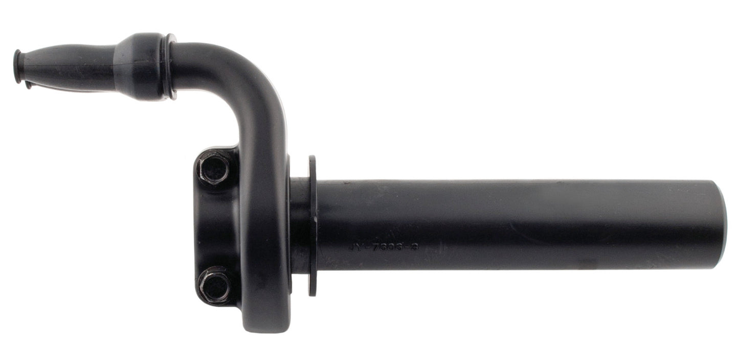 Throttle Tube Assembly - Black - (opens throttle medium-fast/domino replica) - TT500 SR500 XT500 Mikuni TM36/40 Universal application