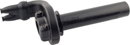 Throttle Tube Assembly - Black - (opens throttle medium-fast/domino replica) - TT500 SR500 XT500 Mikuni TM36/40 Universal application