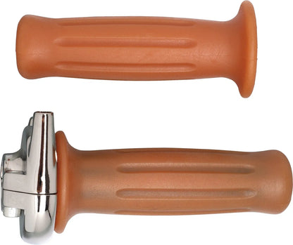 Tommaselli Vintage Throttle 'Rally', 25 mm stroke at 2.9° Rotation Angle (includes 1 Set of Handlebar Grips) - Universal
