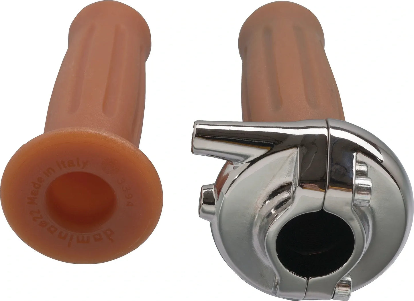 Tommaselli Vintage Throttle 'Rally', 25 mm stroke at 2.9° Rotation Angle (includes 1 Set of Handlebar Grips) - Universal