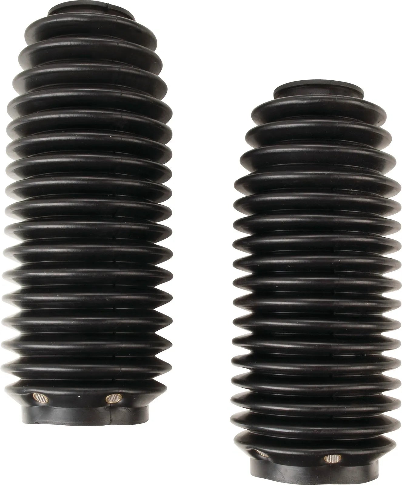 OEM Replica - Fork Boots - Black - with Mini Cleaner Inserts - XT500 '77 - '79 TT500 '77 - '78