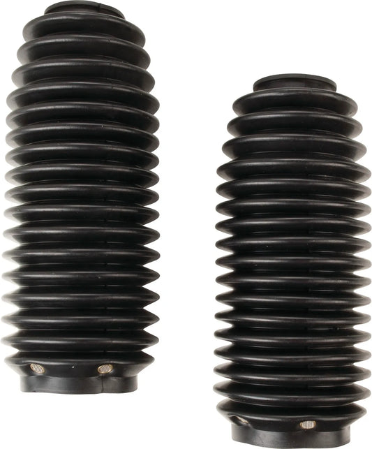 OEM Replica - Fork Boots - Black - with Mini Cleaner Inserts - XT500 '77 - '79 TT500 '77 - '78