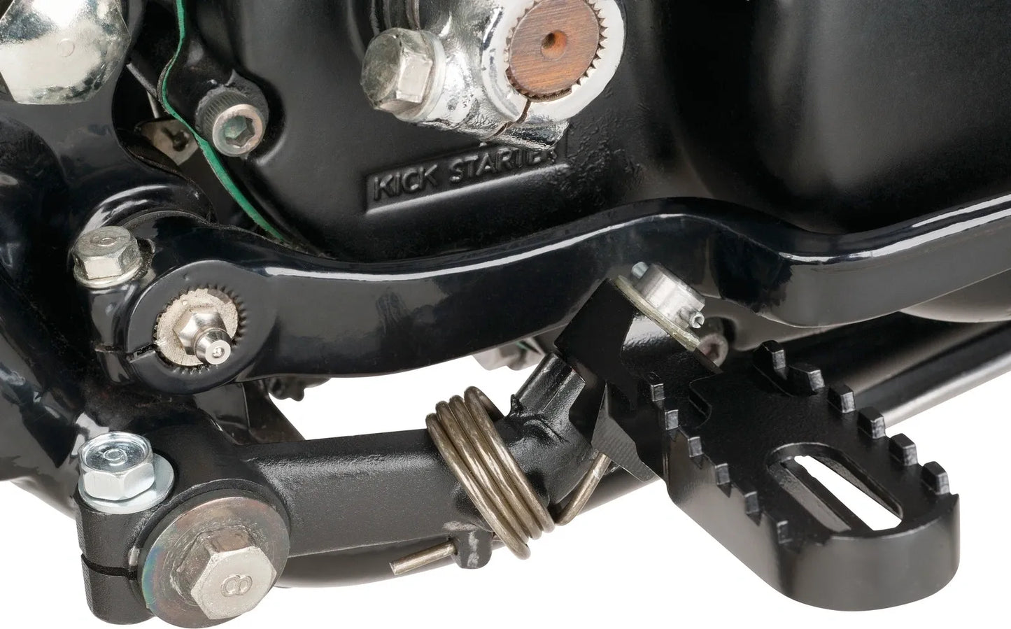 Footrest Bracket - Right Side - Heavy-Duty Quality - Forged + Black Coated - XT500 TT500